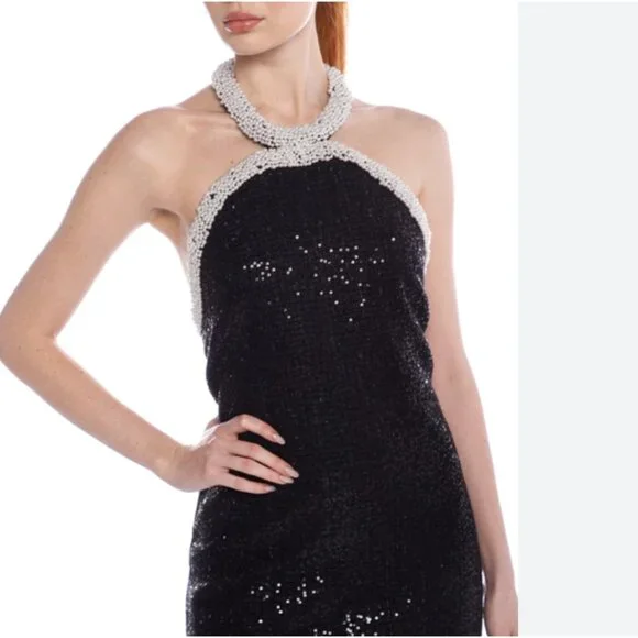 Self portrait Boucle Pearl sequin dress - Picture 7 of 12